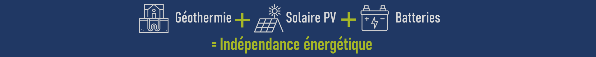 Géothermie + Solaire + Batteries = Indépendance énergétique (mobile)